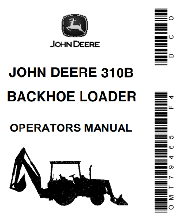 John Deere 310B Backhoe Loader Operator's Manual