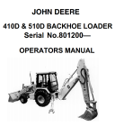 John Deere 410D, 510D Backhoe Loaders Operator’s Manual (Serial No ...