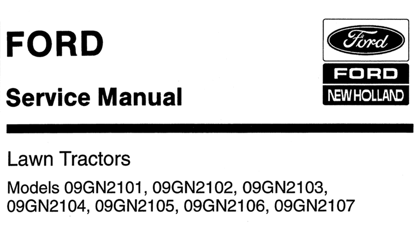 Ford LT 8 & LT 11 Gear Drive, LT 11 H Hydro Drive Lawn Tractors