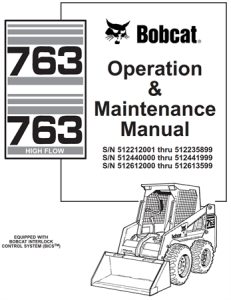 Bobcat 763, 763 High Flow Skid Steer Loader