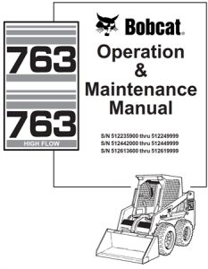 Bobcat 763, 763 High Flow Skid Steer Loader