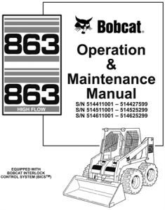 Bobcat 863, 863 High Flow Skid Steer Loader