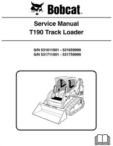 Bobcat T190 Compact Track Loader Service Repair Manual