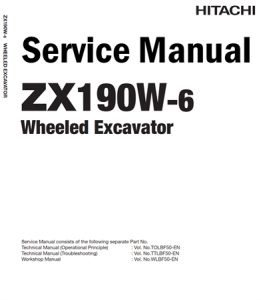 Hitachi ZX190W-6 Wheeled Excavator Service Repair Manual