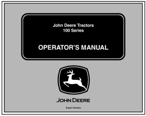 John Deere 100 Series Tractors (105, 115, 145 Lawn Tractors)
