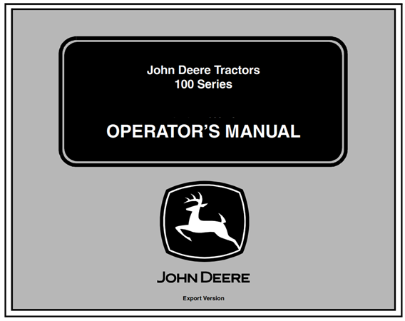 John Deere 100 Series Tractors (105, 115, 145 Lawn Tractors)