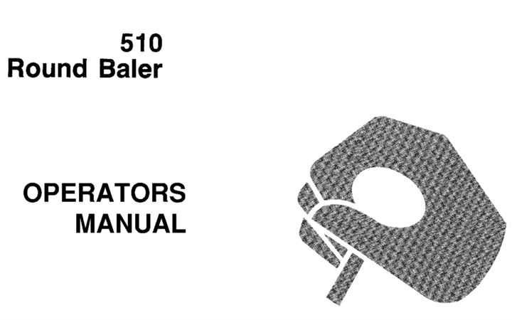 John Deere 510 Round Baler Operator's Manual