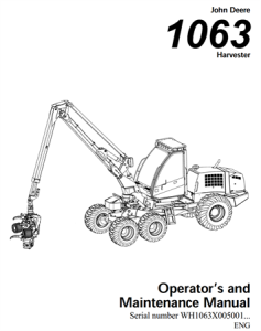 John Deere 1063 Harvester Operator's Manual