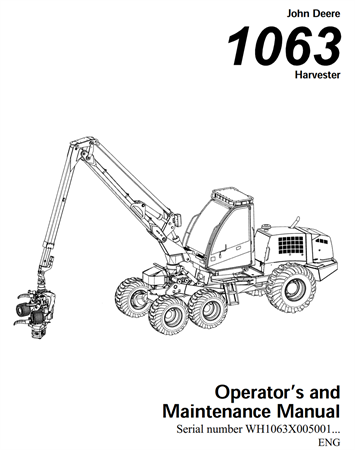 John Deere 1063 Harvester Operator's Manual