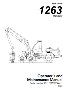 John Deere 1263 Harvester Operator's Manual
