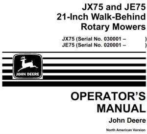 John Deere JX75, JE75 21-Inch Walk-Behind Rotary Mower