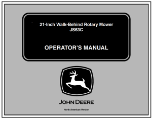 John Deere JS63C 21-Inch Walk-Behind Rotary Mower