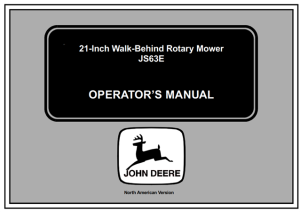 John Deere JS63E 21-Inch Walk-Behind Rotary Mower