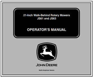 John Deere JS61, JS63 21-Inch Walk-Behind Rotary Mowers