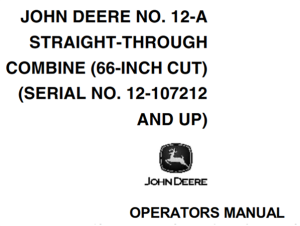 John Deere No.12-A Straight-Through Combine (66-Inch Cut)
