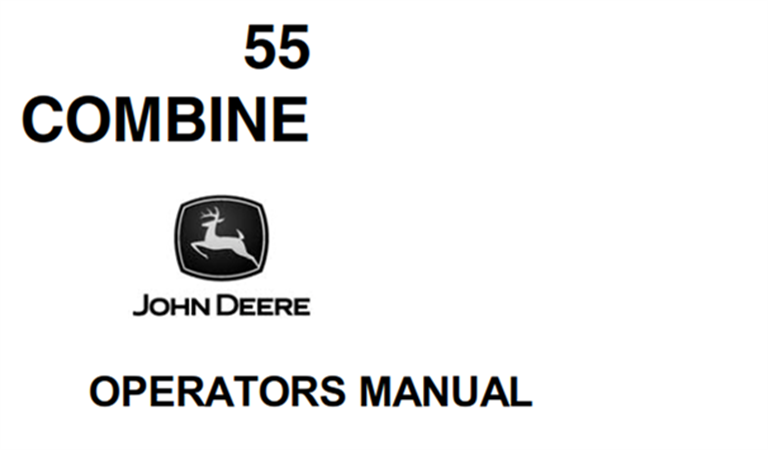 John Deere 55 Combine Operator's Manual