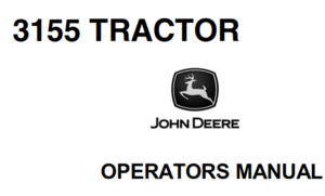 John Deere 3155 Tractor Operator's Manual