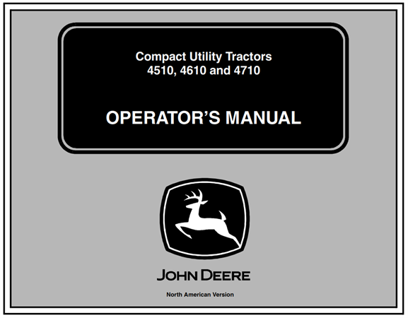 John Deere 4510, 4610, 4710 Compact Utility Tractors