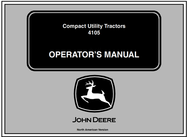 John Deere 4105 Compact Utility Tractor Operator's Manual
