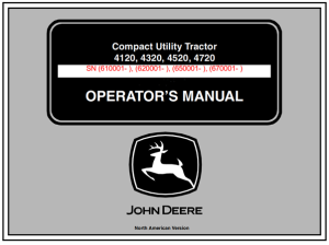John Deere 4120, 4320, 4520, 4720 Compact Utility Tractor