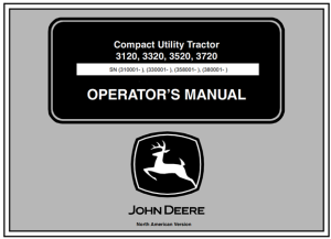 John Deere 3120, 3320, 3520, 3720 Compact Utility Tractor