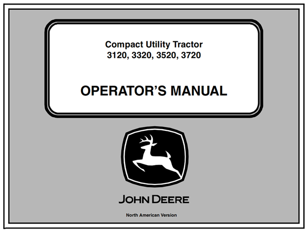 John Deere 3120, 3320, 3520, 3720 Compact Utility Tractors