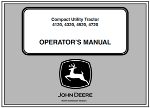 John Deere 4120, 4320, 4520, 4720 Compact Utility Tractors