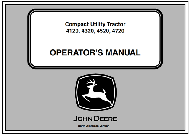 John Deere 4120, 4320, 4520, 4720 Compact Utility Tractors