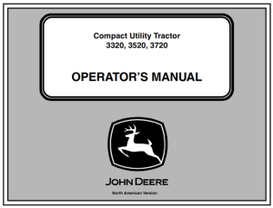 John Deere 3320, 3520, 3720 Compact Utility Tractors