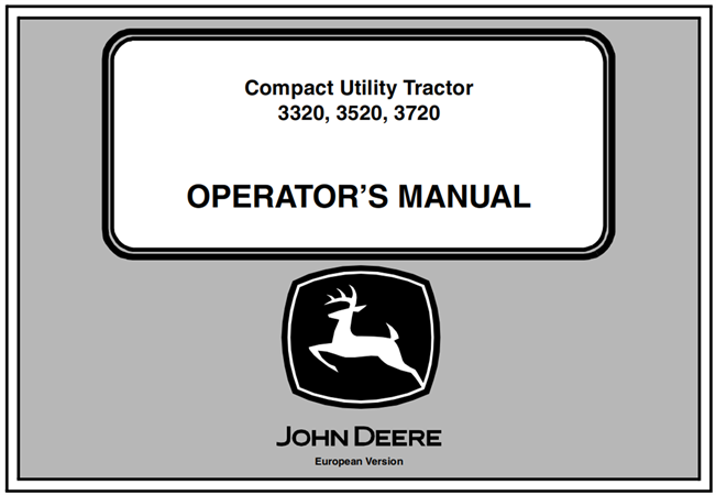 John Deere 3320, 3520, 3720 Compact Utility Tractors