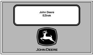 John Deere EZtrak Zero Turn Mowers Operator's Manual