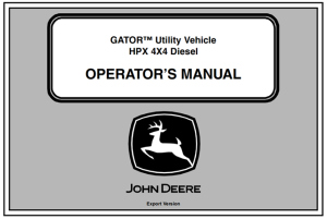 John Deere HPX 4x4 Diesel GATOR Utility Vehicle