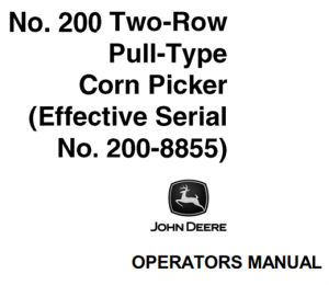 John Deere No.200 Two-Row Pull-Type Corn Picker