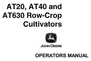 John Deere AT20, AT40, AT630 Row-Crop Cultivators