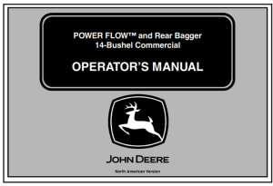 John Deere Power Flow and Rear Bagger 14-Bushel Commercial
