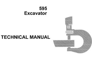 John Deere 595 Excavator Technical Manual