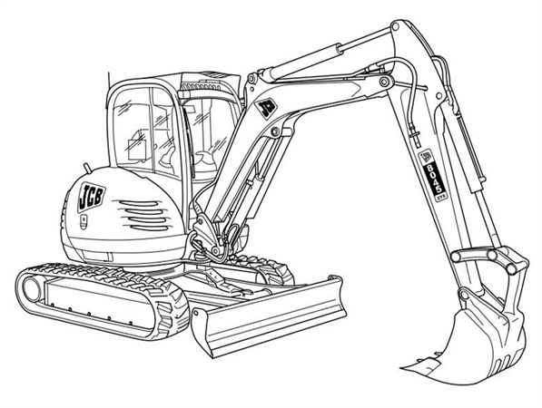 JCB 8040ZTS, 8045ZTS, 8050ZTS, 8050RTS Mini Crawler Excavator