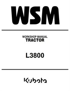 Kubota L3800 Tractor Service Repair Manual