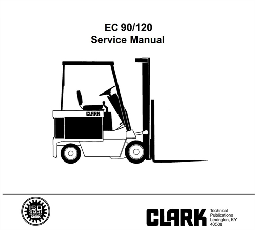 Clark EC90, EC120 Forklift Trucks Service Repair Manual