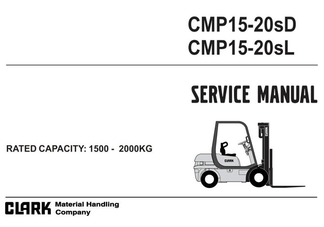 Clark CMP15L, CMP18L, CMP20SL, CMP15D, CMP18D, CMP20SD