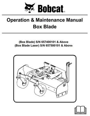 Bobcat Box Blade Operation & Maintenance Manual