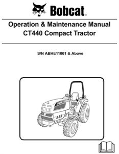 Bobcat CT440 Compact Tractor Operation & Maintenance Manual