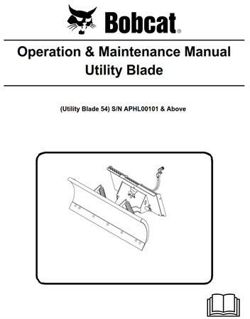 Bobcat Utility Blade Operation & Maintenance Manual