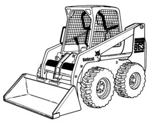 Bobcat 863 Skid Steer Loader Hydraulic & Electrical Schematic