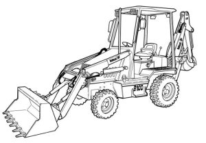 Bobcat B100 Loader Backhoe Hydraulic & Electrical Schematic