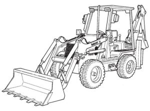 Bobcat B250 Loader Backhoe Hydraulic & Electrical Schematic