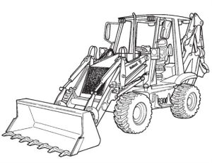 Bobcat B300 Loader Backhoe Hydraulic & Electrical Schematic