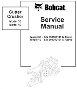 Bobcat Cutter Crusher Model 30 & Model 40