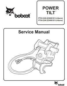 Bobcat Power Tilt Service Repair Manual