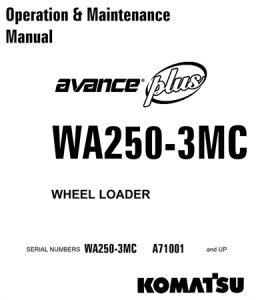 Komatsu WA250-3MC Wheel Loader Operation & Maintenance Manual